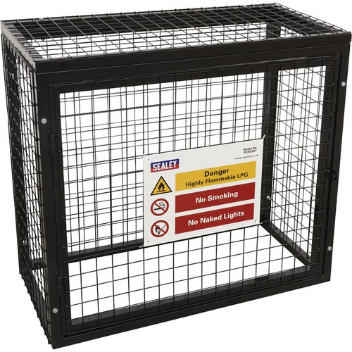 Gas cylinder storage cage 2x - storage,