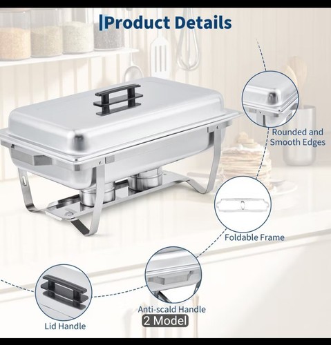 Stainless steel chafing - 8l,