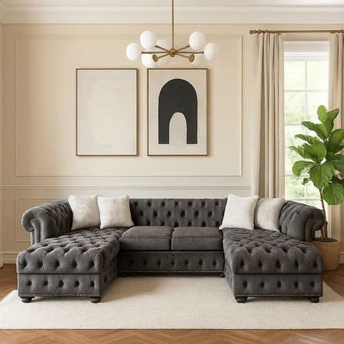 Italian chesterfield shaped - italian,