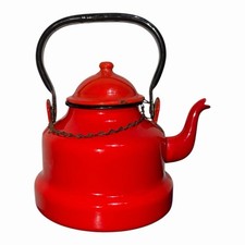 Vintage Rich Red Enamelware