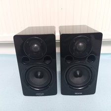 pair 100W GLOSS black EPOS AVS SAT bookshelf SATELLITE speakers STEREO
