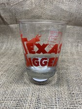 Texas Jigger 12oz Glass. Cowboys Roughnecks, Cowgirl’s Man Cave, Funny. USA  C33