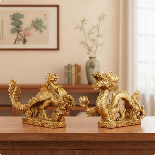 Dragon and phoenix - and, statue