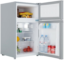 Cookology Under Counter Fridge Freezer 85L 48cm Freestanding - Silver UCFF87SL