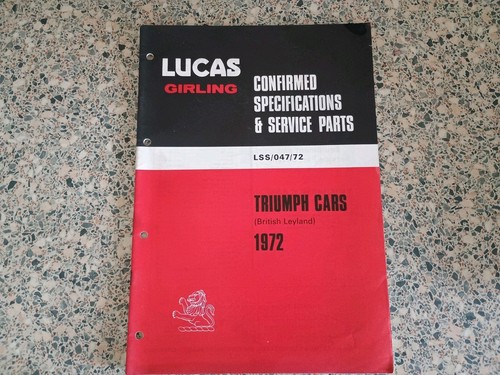 Lucas spare parts list book - parts,