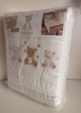 NEW Mothercare Cot or Cot Bed 1 piece Quilt Nursery Bedding 'Little and Loved'