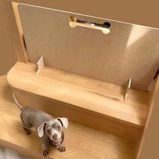 Sausage Stopper Dog Barrier – Freestanding Pet Gate for Stairs Doors Hallway
