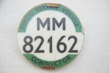 Scottish Scotland Bus Conductors Badge Public Service Vehicle PSV MM 82162