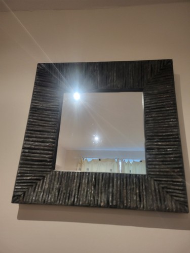 Rustic natural wood mirror - rustic,