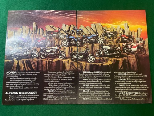 Honda motorbike range - range, cb
