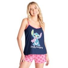 Disney Ladies Pyjamas Short PJs for Women Sets Stitch Disney Gifts