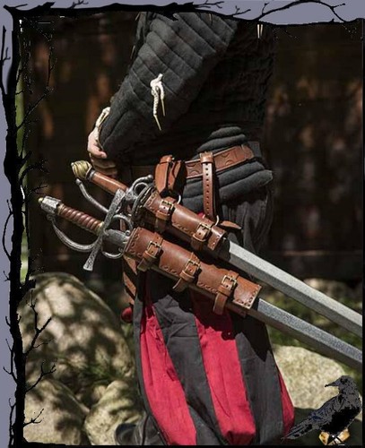 Larp gun holder leather - larp,