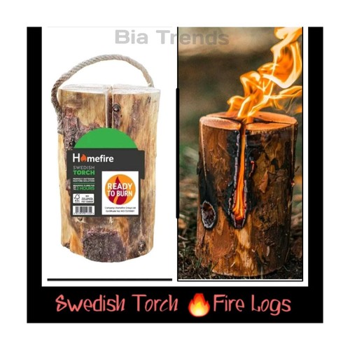 Fire log 20cm natural wood - fire,