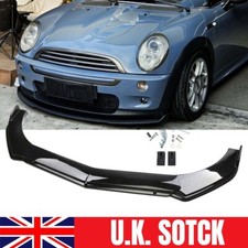 For Mini Cooper S R53 R55 R56 F56 Black Front Bumper Lip Splitter Spoiler Kit BT