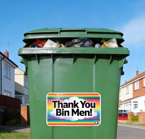 Wheelie bin stickers - bin,