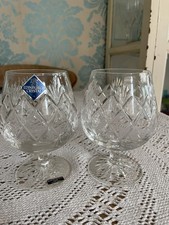 Pair of Edinburgh Crystal Iona