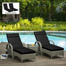 Set of 2 Sun Lounger Cushions