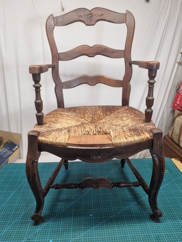 Antique oak ladder back - oak,