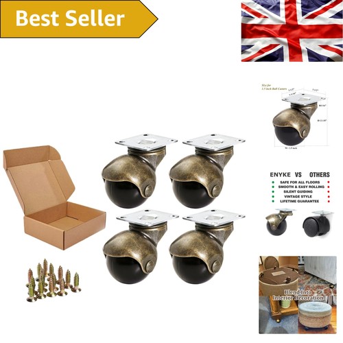 Elegant brass caster wheels - brass,