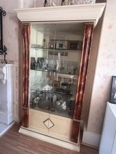 Extendable Table And Chairs With Matching Cabinet Italian Style