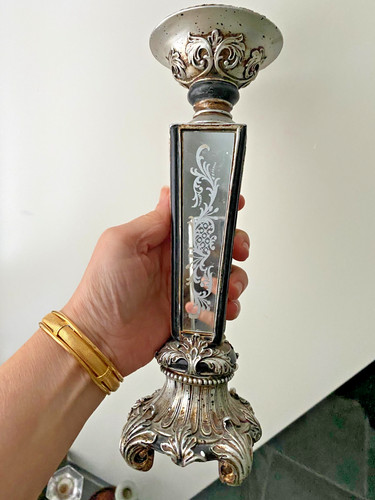 Ornate venetian glass mirrored - venetian,