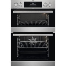 AEG DCB331010M AEG Built In 59cm Electric Double Oven Stainless Steel A/A