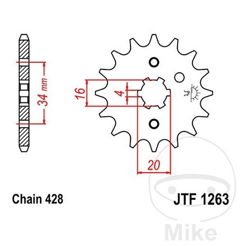 Sprocket for yamaha 125 11 - for,