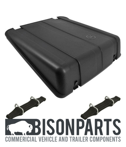 Battery box cover with - "battery,