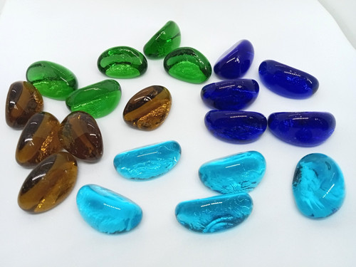 Mixed decorative glass - x,
