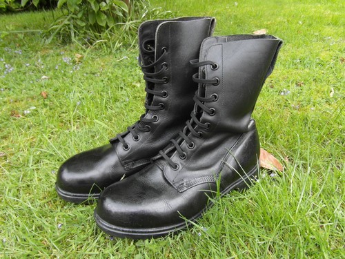 British army black boots - army,
