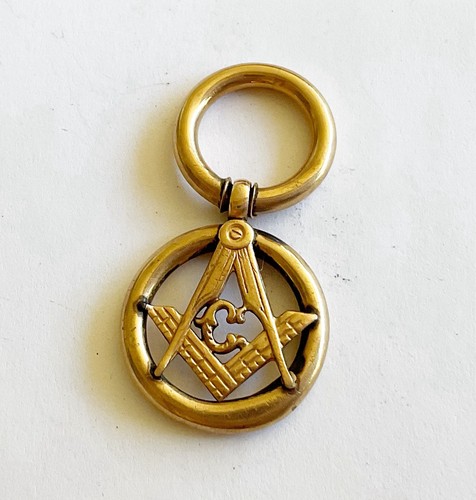 Antique 10k masonic fob - 10k, fob/drop
