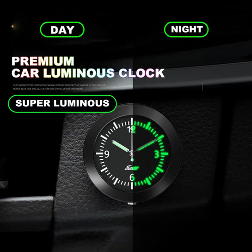 Luminous car dashboard clock - car,