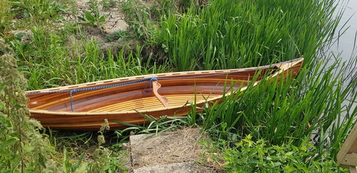 12ft solo wood strip canoe - 12ft,