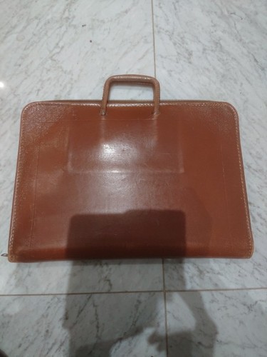 Leather documents briefcase - leather,