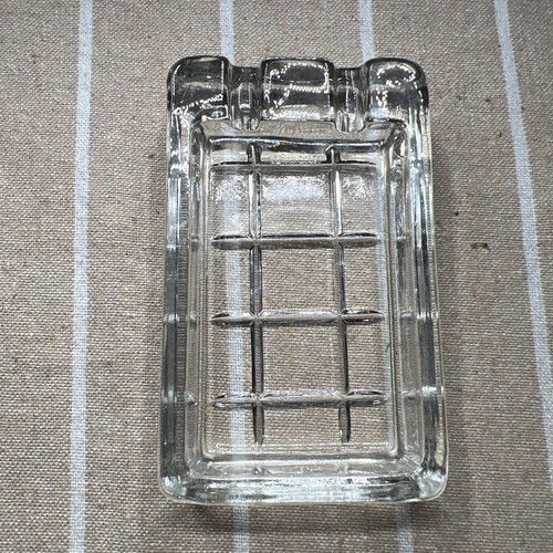 Vintage glass ashtray - glass,