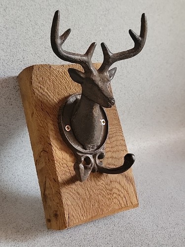 Lovely iron wall mount deer - iron,