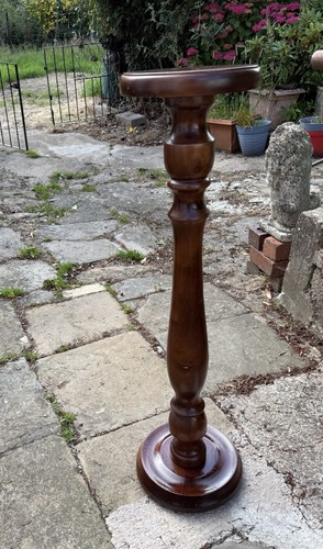 Tall wooden plant stand - wooden,