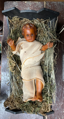 Antique 1900 baby jesus - baby,