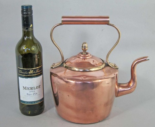 Antique copper kettle fine - copper,