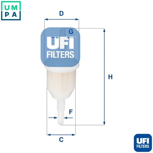Fuel filter 009 - 31.009.00, for