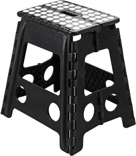 Folding step stool - stool, plastic