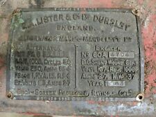 VINTAGE PLAQUE CAME OF A WW2 SEARCH LIGHT GENERATOR 