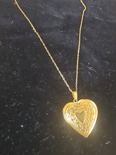 Engraved opening locket on - engraved,