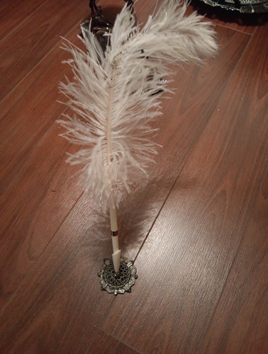 Vintage feather pen - vintage,