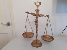 Metal Weighing Scales Old Style Decorative Balance Scales Gold Finish