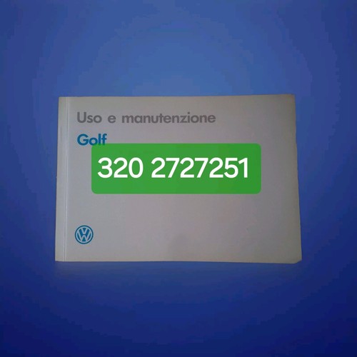 Maintenance manual golf - maintenance, vw