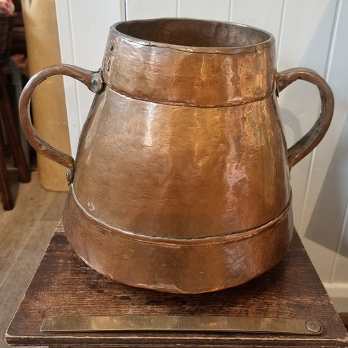 Large rustic copper - copper, cauldron