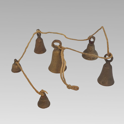 Vintage brass door bell chime - vintage,