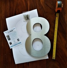 Large Floating House Numbers
