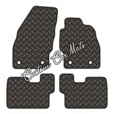 CUSTOM FIT VAUXHALL CORSA D CAR FLOOR MATS IN RUBBER FROM 2007 TO 2014 4 CLIPS